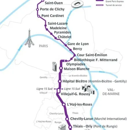 Beau F2-5mn Aeroport D'orly-parking Prive Gratuit Apartment Paray-Vieille-Poste
